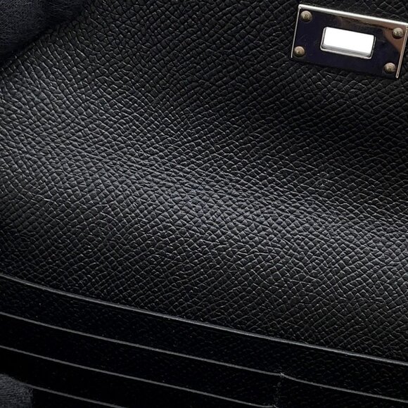 HERMES Kelly wallet Epsom Black - Picture 11 of 13
